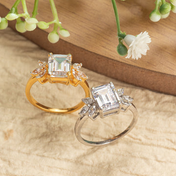 Emerald-Cut Solitaire Ring