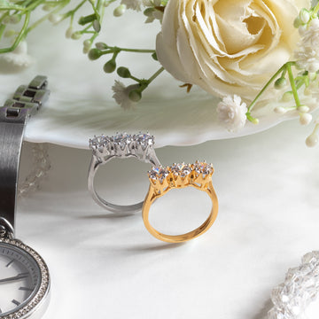 Triple Moon Ring