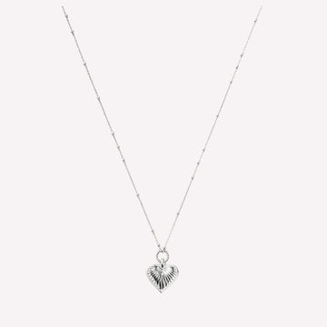 Sunshine Heart Pendant with 92.5 Sterling Silver bead Chain