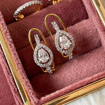 Pear Drop Hoops