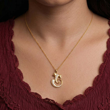 Shree Ganpati Necklace in 92.5 Sterling Silver.