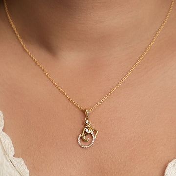 Omkara Shakti Necklace in 92.5 Sterling Silver