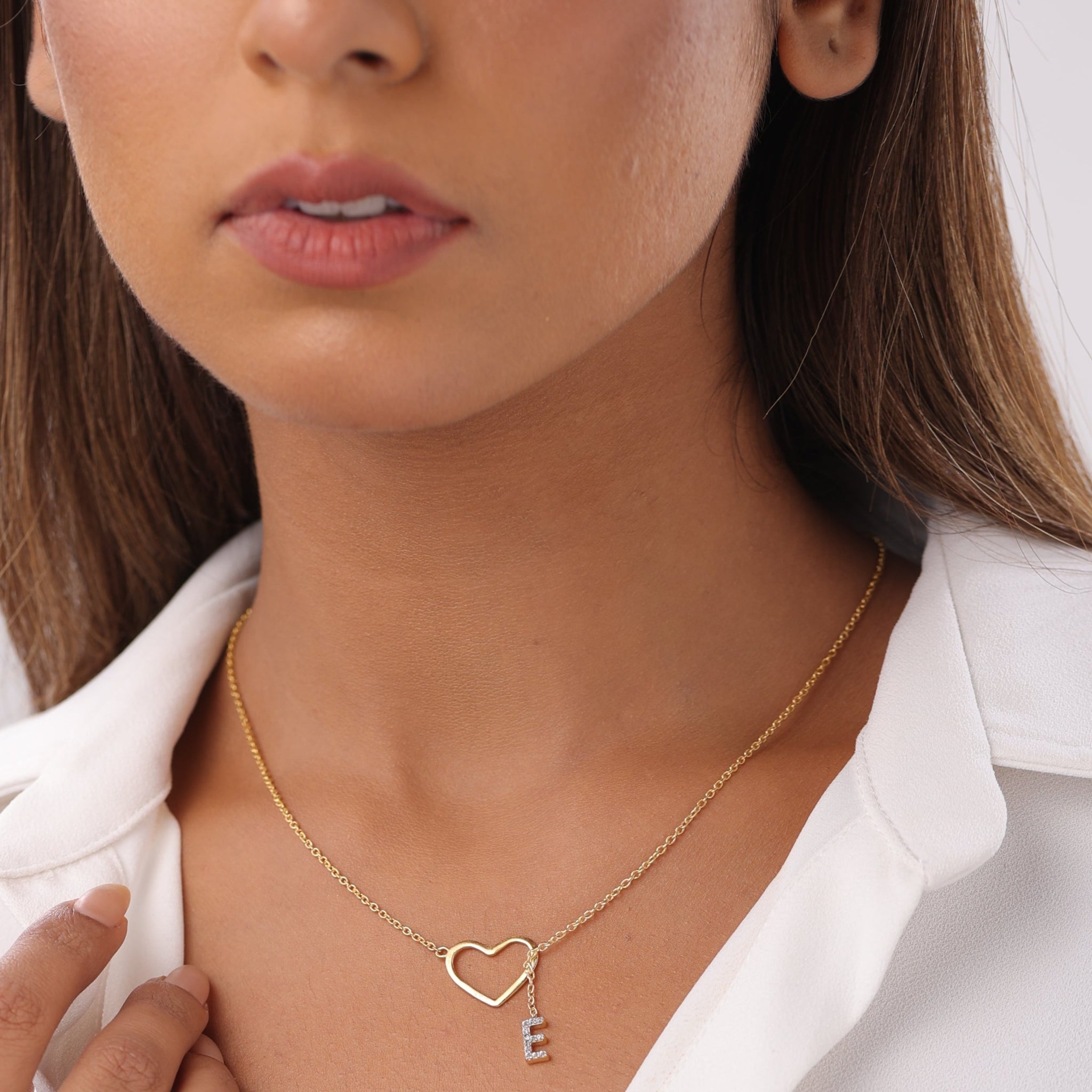 Love Initial Necklace