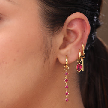 Triple Blush Earrings