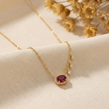 Ruby Diamond Necklace