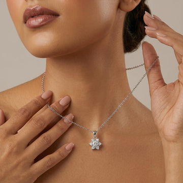 Radiant Petal Pendant in 92.5 Sterling Silver