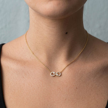 Eternal Infinity Spark Necklace in 92.5 Sterling Silver
