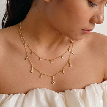 Glimra Layered Necklace in 92.5 Sterling Silver