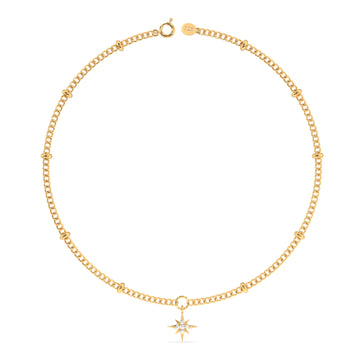 Northern Star Anklet in 92.5 Sterling Silver