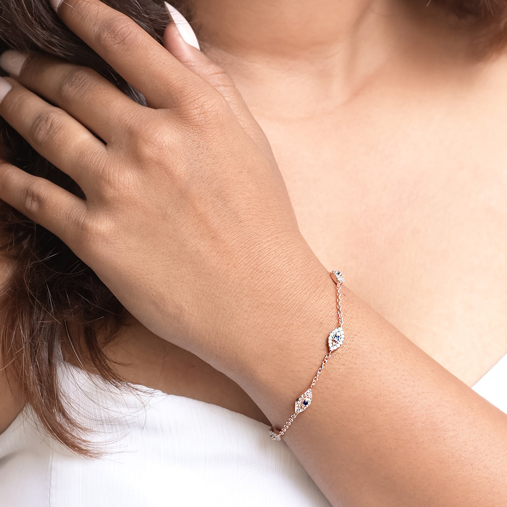 Floating Evil Eye Bracelet