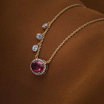 Ruby Diamond Necklace.