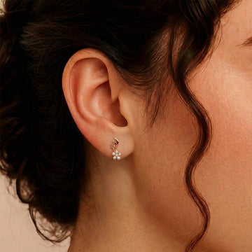Floral Wing Studs in 92.5 Sterling Silver