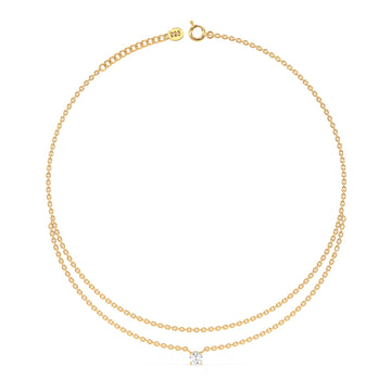 Luxe Diamond Anklet in 92.5 Sterling Silver