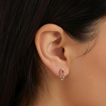 U-Pin Circ Studs in 92.5 Sterling Silver