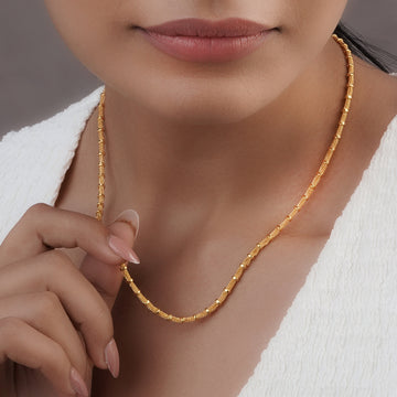 Textured Bead Chain Necklace in 92.5 Sterling Silver