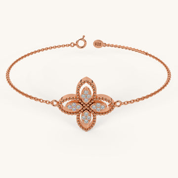 Divine Diamond Clover Bracelet