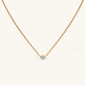 Cute Crown Spark Necklace in 92.5 Sterling Silver