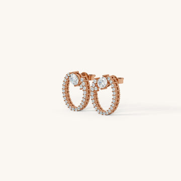 Zara Cascade Stud Earrings in 92.5 Sterling Silver