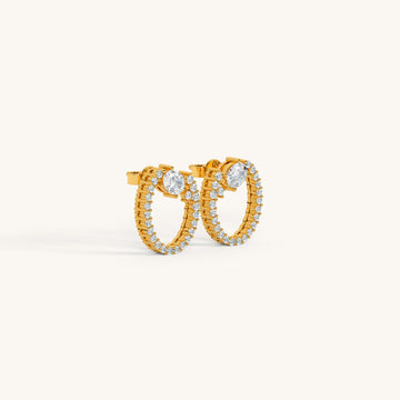 Zara Cascade Stud Earrings in 92.5 Sterling Silver