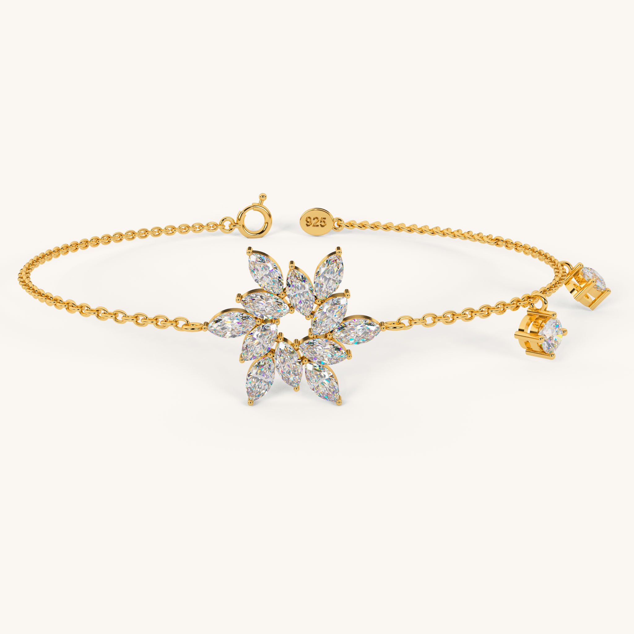 Twilight Bloom Bracelet in 92.5 Sterling Silver