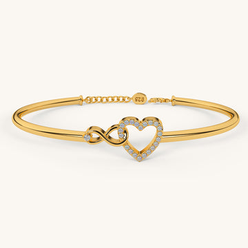 Eternal Love Bangle in 92.5 Sterling Silver