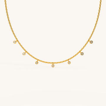 Dainty Drop Necklace in 92.5 Sterling Silver