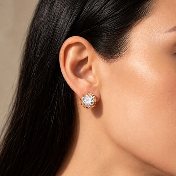 Crown Solitaire Studs