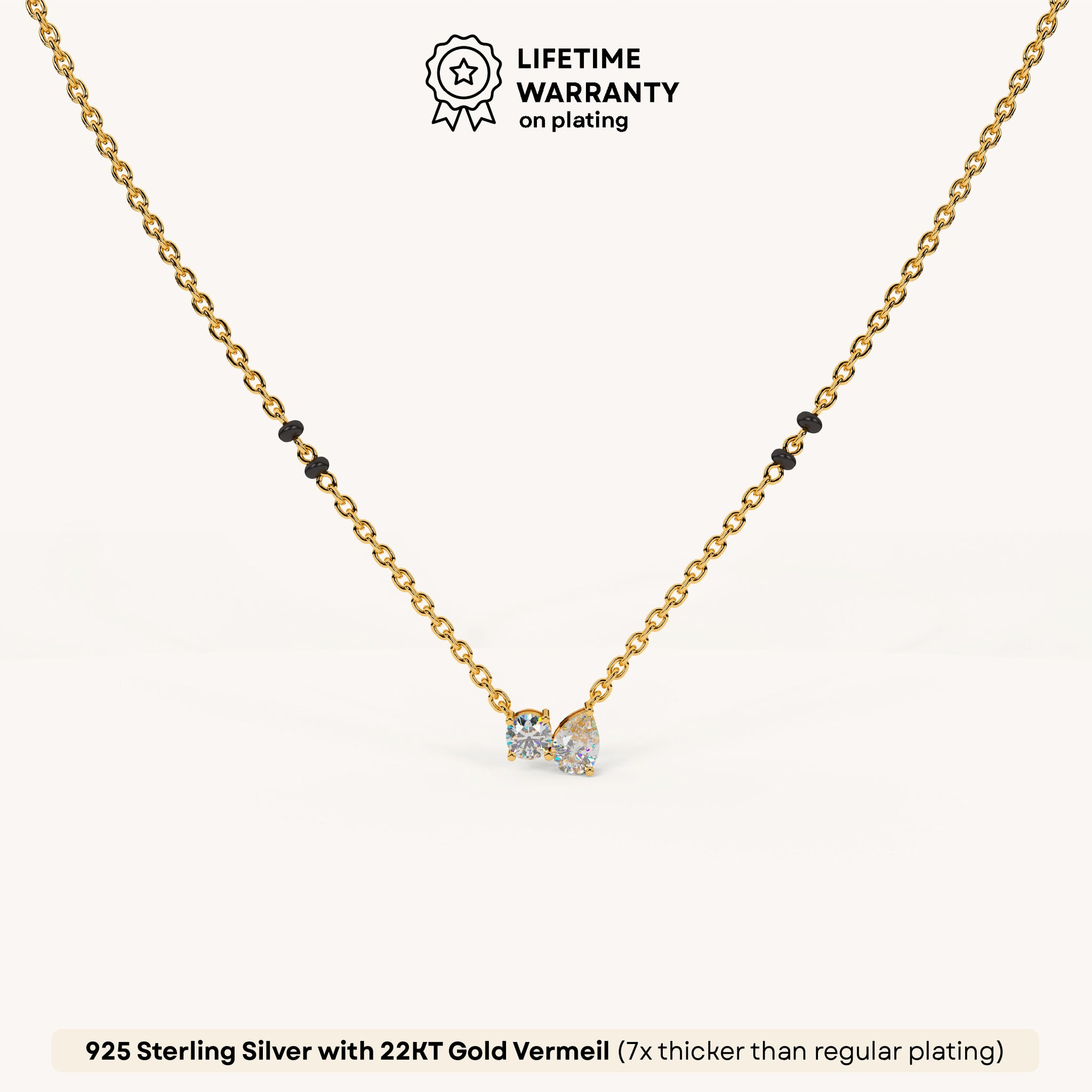 Toi Moi Mangalsutra Necklace in 92.5 Sterling Silver