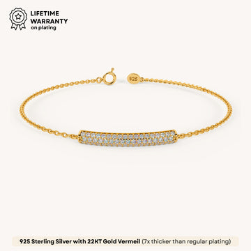 Bling Bar Sparkle Bracelet in 92.5 Sterling Silver