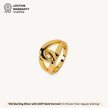Infinity Knot Ring in 92.5 Sterling Silver