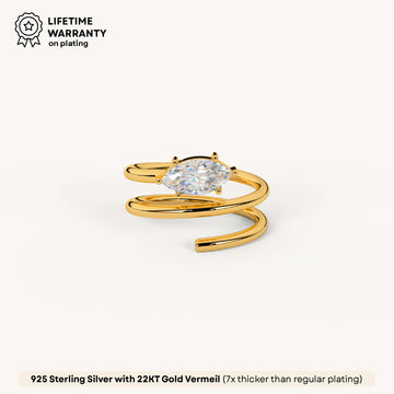 Aurora Stack Ring in 92.5 Sterling Silver
