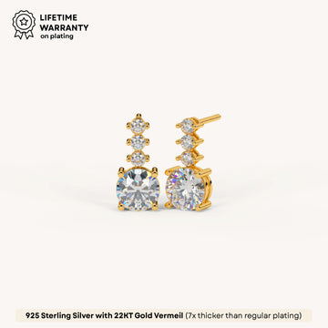Glow Drop Studs in 92.5 Sterling Silver