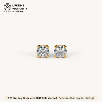 Daily Dime Studs in 92.5 Sterling Silver