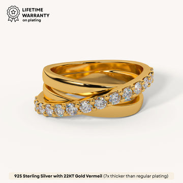 Lumira Wrap Ring in 92.5 Sterling Silver