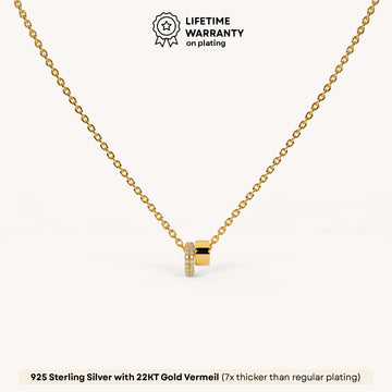 Dazzle Roll Necklace in 92.5 Sterling Silver