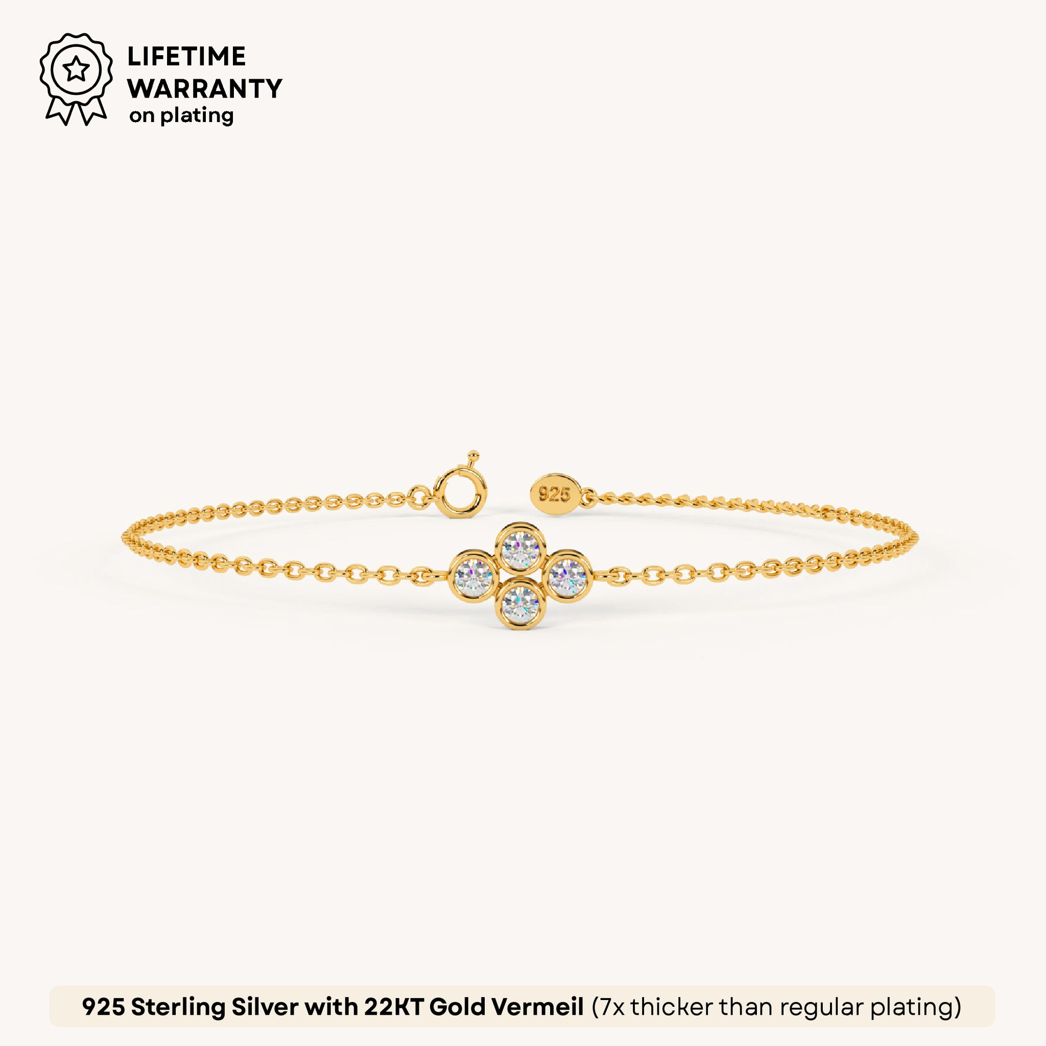 Daisy Bloom Bracelet in 92.5 Sterling Silver