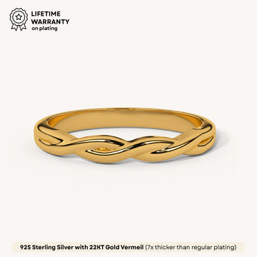 Wavy Luxe Band in 92.5 Sterling Silver