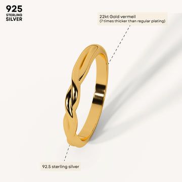 Wavy Luxe Band in 92.5 Sterling Silver
