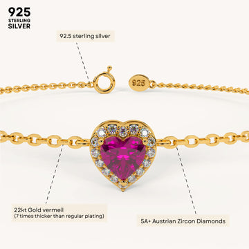 Heart Pop Bracelet in 92.5 Sterling Silver