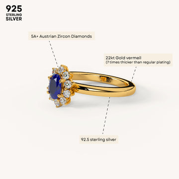 Royal Bloom Ring in 92.5 Sterling Silver