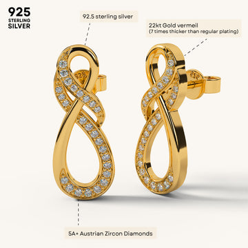 Infinity Luxe Drops in 92.5 Sterling Silver