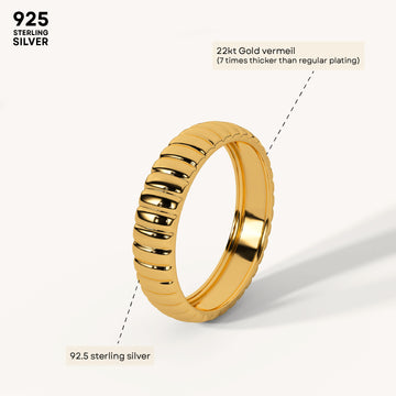 Nura Bold Band in 92.5 Sterling Silver