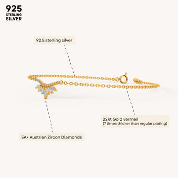 Sunlight Whisper Bracelet in 92.5 Sterling Silver