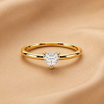 Sweet-heart Ring in 92.5 Sterling Silver