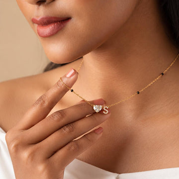 Noble Initial Heart Mangalsutra