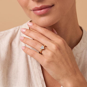Sweet-heart Ring in 92.5 Sterling Silver