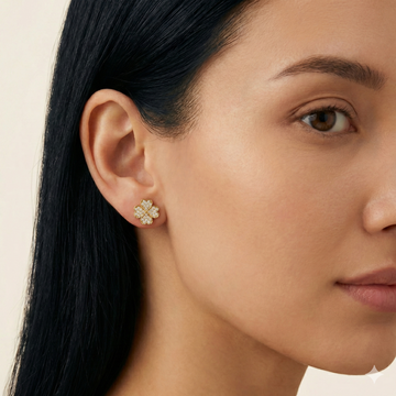 Lucky Bloom Studs in 92.5 Sterling Silver