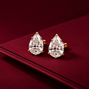 Pear Sparkle Studs