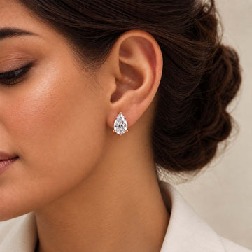 Pear Sparkle Studs