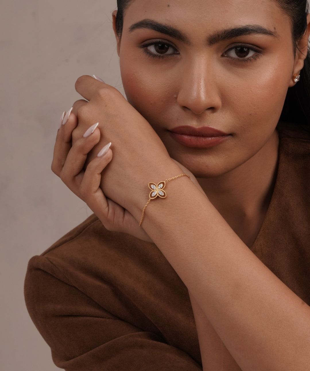 Divine Diamond Clover Bracelet